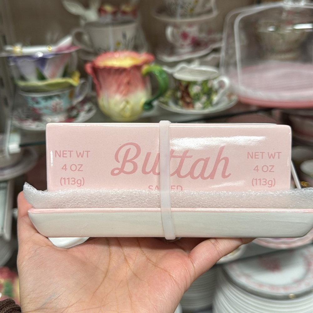 Pink Butter Buttah Dish